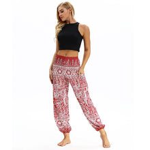 Load image into Gallery viewer, Totem print Women&#39;s Casual Light Lantern Dance Pants Popular In Autumn Yoga Loose Pants
