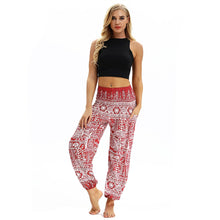 Load image into Gallery viewer, Totem print Women&#39;s Casual Light Lantern Dance Pants Popular In Autumn Yoga Loose Pants
