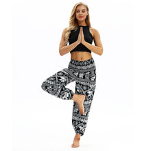 Load image into Gallery viewer, Square Elephant Pattern Digital Printing Yoga Pants Loose Women&#39;s Sports Lantern Pants Belly Dance Casual Yoga Pants 3
