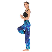 Load image into Gallery viewer, Fashion Thai Casual Yoga Pants Knickers Yoga Suit Women Cotton 52 Loose Floral Pants
