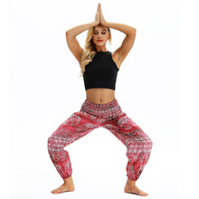 Load image into Gallery viewer, Elephant big Pattern Digital Printing Yoga Pants Loose Women&#39;s Sports Lantern Pants Belly Dance Casual Yoga Pants 2
