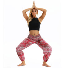 Load image into Gallery viewer, Square Elephant Pattern Digital Printing Yoga Pants Loose Women&#39;s Sports Lantern Pants Belly Dance Casual Yoga Pants 3
