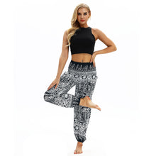 Load image into Gallery viewer, Totem print Women&#39;s Casual Light Lantern Dance Pants Popular In Autumn Yoga Loose Pants
