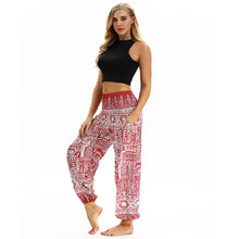 Load image into Gallery viewer, Totem print Women&#39;s Casual Light Lantern Dance Pants Popular In Autumn Yoga Loose Pants
