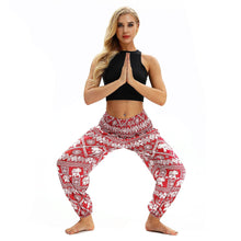 Load image into Gallery viewer, Square Elephant Pattern Digital Printing Yoga Pants Loose Women&#39;s Sports Lantern Pants Belly Dance Casual Yoga Pants 3
