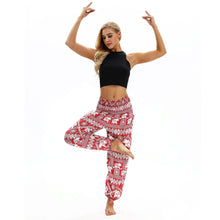 Load image into Gallery viewer, Square Elephant Pattern Digital Printing Yoga Pants Loose Women&#39;s Sports Lantern Pants Belly Dance Casual Yoga Pants 3
