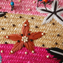 Load image into Gallery viewer, Bohemia Starfish Embroidery Seaside Holiday Beach Straw Shoulder Bag
