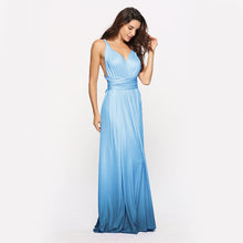 Load image into Gallery viewer, Cross halter sexy strappy gradient dress
