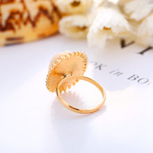 Load image into Gallery viewer, Creative Alloy Inlay Shell Opening Ring
