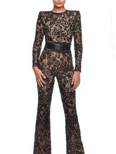 Load image into Gallery viewer, Socialite Compound Lace Slim Jumpsuit
