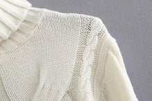 Load image into Gallery viewer, Autumn And Winter High Collar Twist Short Sexy Umbilical Sweater
