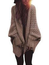 Load image into Gallery viewer, Knit Long Sleeve Loose Winter Outwear Tops Sweater

