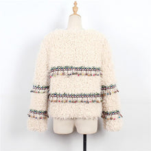Load image into Gallery viewer, Winter Imitation Lamp Fur Tassel Short Coat Soft Jacket
