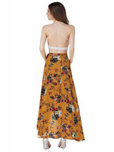 Load image into Gallery viewer, Flower High Waist Split Beach Maxi Skirt
