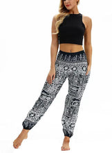 Load image into Gallery viewer, Printed belly dance pants women loose casual yoga pants
