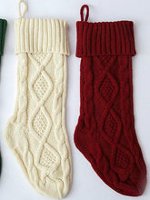 Load image into Gallery viewer, 46CM Knitting Wool Home Wall Decoration Candy Bag Socks Set Diamond Gift Bag Socks Hanging Christmas Socks Set
