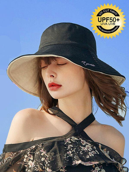 Women's Summer Double-sided Wearing A Big Hat