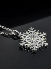 Load image into Gallery viewer, Charms Crystal Snowflake Zircon Christmas Sweater Necklace
