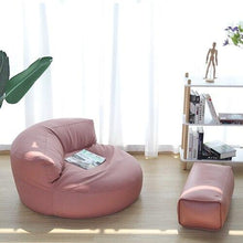 Load image into Gallery viewer, Bean Bag Sofa Set Cover No Filler Single Lazy Sofa Chair Recliner Footrest Stool Floor Seat Corner Ottoman Tatami Pouf
