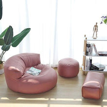 Load image into Gallery viewer, Bean Bag Sofa Set Cover No Filler Single Lazy Sofa Chair Recliner Footrest Stool Floor Seat Corner Ottoman Tatami Pouf
