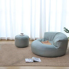 Load image into Gallery viewer, Bean Bag Sofa Set Cover No Filler Single Lazy Sofa Chair Recliner Footrest Stool Floor Seat Corner Ottoman Tatami Pouf

