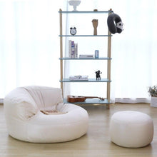 Load image into Gallery viewer, Bean Bag Sofa Set Cover No Filler Single Lazy Sofa Chair Recliner Footrest Stool Floor Seat Corner Ottoman Tatami Pouf
