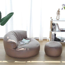 Load image into Gallery viewer, Bean Bag Sofa Set Cover No Filler Single Lazy Sofa Chair Recliner Footrest Stool Floor Seat Corner Ottoman Tatami Pouf
