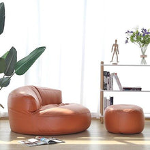 Load image into Gallery viewer, Bean Bag Sofa Set Cover No Filler Single Lazy Sofa Chair Recliner Footrest Stool Floor Seat Corner Ottoman Tatami Pouf
