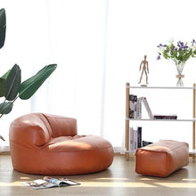 Load image into Gallery viewer, Bean Bag Sofa Set Cover No Filler Single Lazy Sofa Chair Recliner Footrest Stool Floor Seat Corner Ottoman Tatami Pouf
