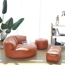Load image into Gallery viewer, Bean Bag Sofa Set Cover No Filler Single Lazy Sofa Chair Recliner Footrest Stool Floor Seat Corner Ottoman Tatami Pouf
