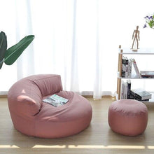 Load image into Gallery viewer, Bean Bag Sofa Set Cover No Filler Single Lazy Sofa Chair Recliner Footrest Stool Floor Seat Corner Ottoman Tatami Pouf
