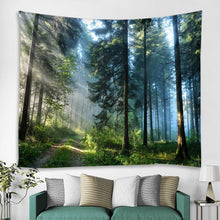 Load image into Gallery viewer, Beautiful Natural Forest Printed Large Wall Tapestry Cheap Hippie Wall Hanging Bohemian Wall Tapestries Mandala Wall Art Decor
