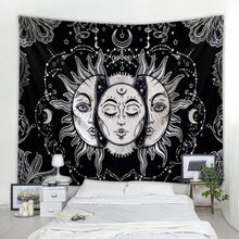 Load image into Gallery viewer, Beautiful psychedelic face printing big wall mounted cheap hippie wall hanging bohemian wall tapestry mandala wall art decoratio
