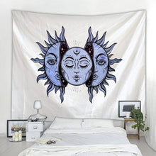 Load image into Gallery viewer, Beautiful psychedelic face printing big wall mounted cheap hippie wall hanging bohemian wall tapestry mandala wall art decoratio
