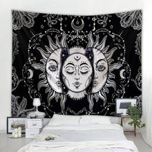 Load image into Gallery viewer, Beautiful psychedelic face printing big wall mounted cheap hippie wall hanging bohemian wall tapestry mandala wall art decoratio
