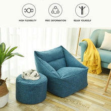 Load image into Gallery viewer, Lazy Sofa Bean Bag Covers Solid Chair Cover Without Filler/Inner Pouf Puff Couch Tatami Living Room Furniture Cover
