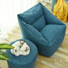 Load image into Gallery viewer, Lazy Sofa Bean Bag Covers Solid Chair Cover Without Filler/Inner Pouf Puff Couch Tatami Living Room Furniture Cover
