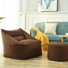 Load image into Gallery viewer, Lazy Sofa Bean Bag Covers Solid Chair Cover Without Filler/Inner Pouf Puff Couch Tatami Living Room Furniture Cover
