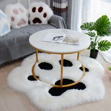 Load image into Gallery viewer, Cute Cat Paw Pattern Soft Plush Carpet Home Sofa Coffee Table Floor Mat Bedroom Bedside Decorative Carpet
