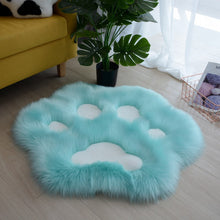 Load image into Gallery viewer, Cute Cat Paw Pattern Soft Plush Carpet Home Sofa Coffee Table Floor Mat Bedroom Bedside Decorative Carpet
