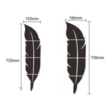 Load image into Gallery viewer, DIY Feather Plume 3D Mirror Wall Sticker for Living Room Art Home Decor Vinyl Decal Acrylic Sticker Mural Wall Decor Wallpaper
