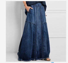 Load image into Gallery viewer, Long Skirt Stretch Vintage Loose Maxi Club Streetwear Cotton Sexy Harajuku Skirts
