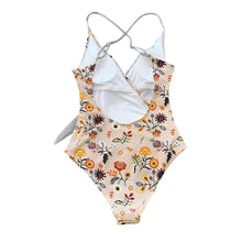 Load image into Gallery viewer, Fashion Women One Piece Swimsuit Beachwear Patchwork Swimwear
