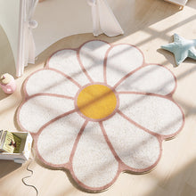 Load image into Gallery viewer, Flower Rug for Living Room Nordic Smiley Flower Carpet Bedroom Bedside Area Rug Plush Floor Mat Home Decor Non-slip Bath Mat
