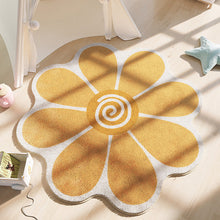 Load image into Gallery viewer, Flower Rug for Living Room Nordic Smiley Flower Carpet Bedroom Bedside Area Rug Plush Floor Mat Home Decor Non-slip Bath Mat
