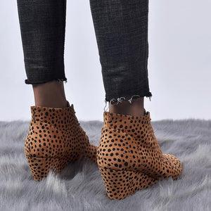 Female Casual Shoes Woman Platform High Increased Heels Botas
