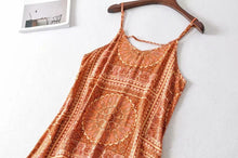 Load image into Gallery viewer, BOHO Inspired Long Boho Dress Sleeveless Straps Summer Dress V-neck Tunic Beach Women Dress
