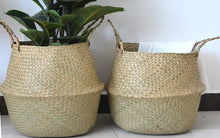 Load image into Gallery viewer, Seaweed Wicker Basket Rattan Hanging Flowerpot Flowerpot Dirty Clothes Dirty Clothes Basket Storage Basket   WF1015
