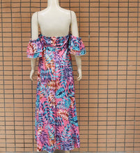 Load image into Gallery viewer, Women Summer Long Maxi Dress Boho Floral Print Dresses Off-Shoulder Beach Party Sundress

