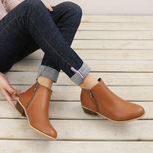 Women Sexy Low Heels Ankle Boots